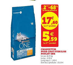 promo croquette chat purina one