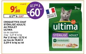 prix croquette chat intermarché